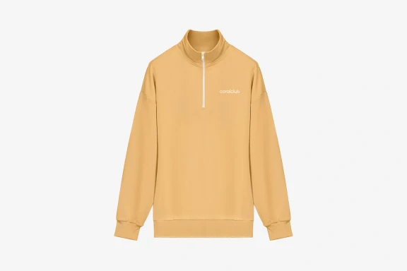 SWEATSHIRT ZIP Вeige